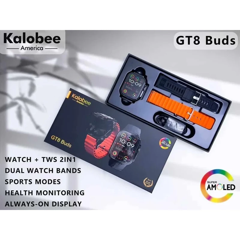 ساعت هوشمند کالوبی مدل GT8 Buds یک گجت پوشیدنی نوآورانه است که به شکلی هوشمندانه...